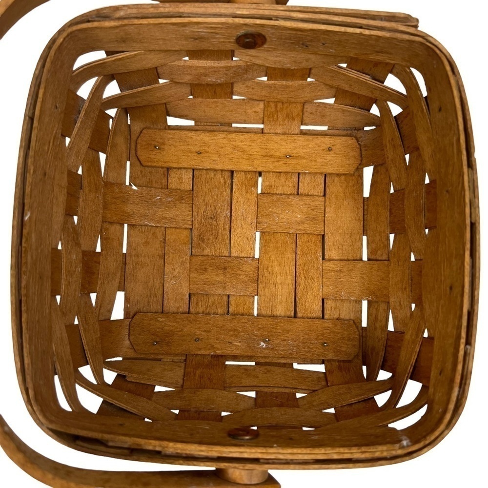 Longenberger Basket Small 6.5” x 6.5” handwoven 1994 Dresden, OHIO USA - Picture 7 of 8